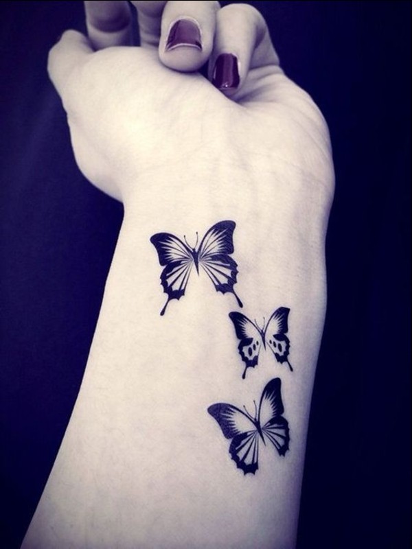 small butterfly tattoos for wrist