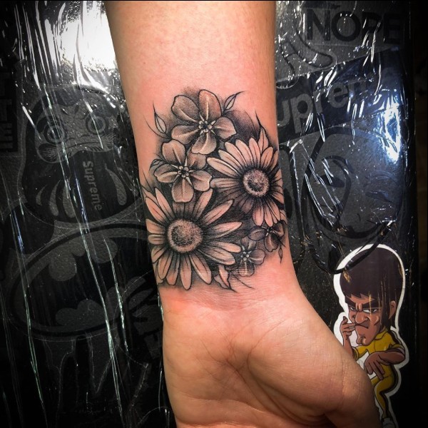 cute flowers tattoos