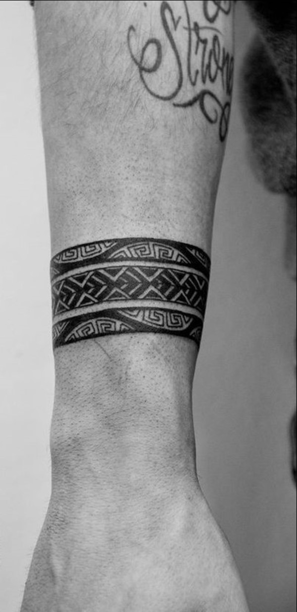 wrist band tattoos