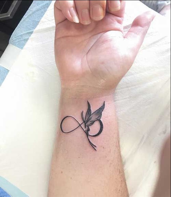 butterfly infinity tattoos