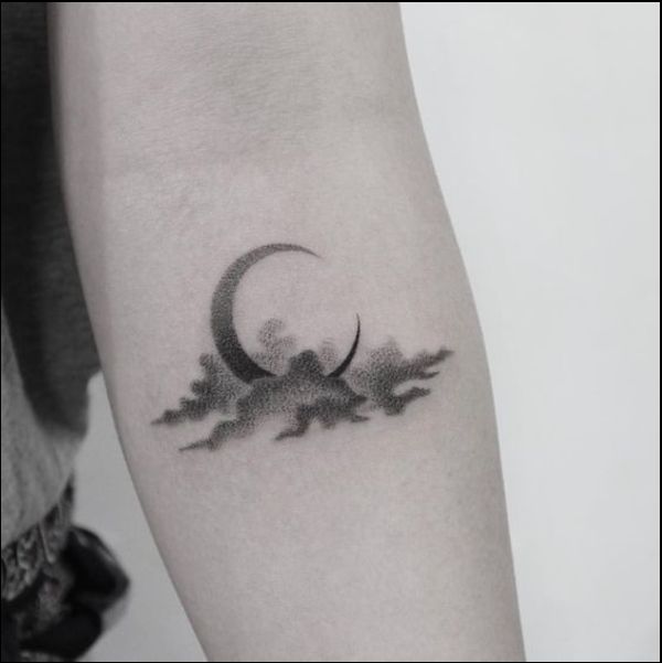 cloud-moon-tattoo-designs-on-forearm