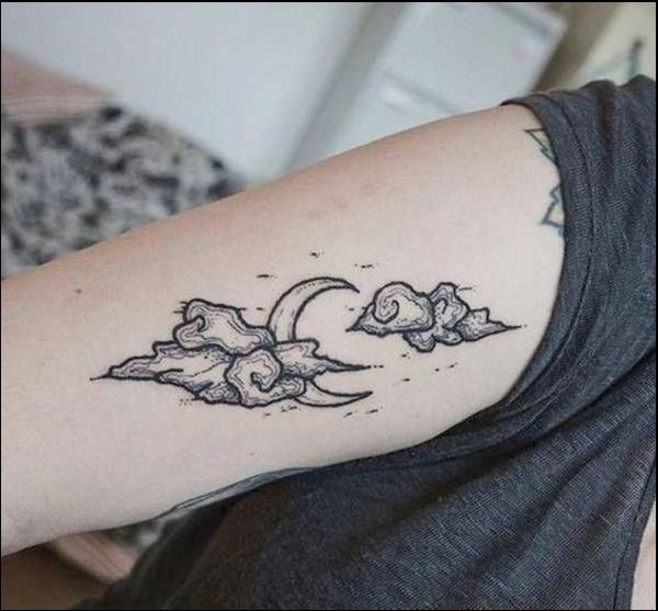 cloud-moon-tattoo-designs
