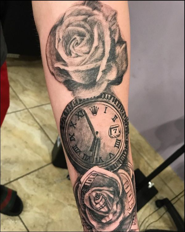 rolex timepiece tattoo