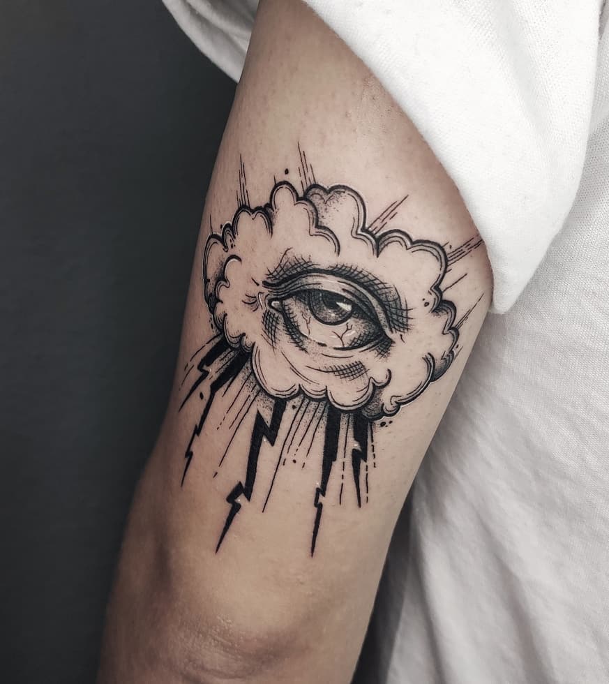 Eye-cloud-tattoo-designs