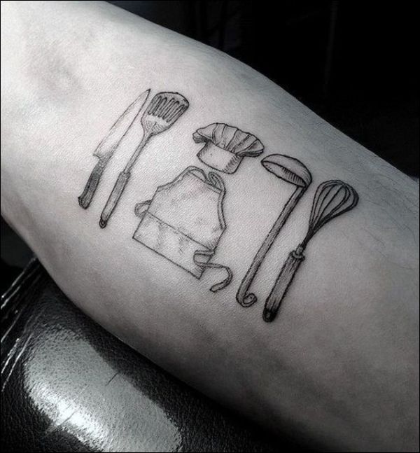 chefs knife tattoo