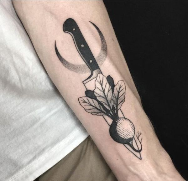 Chef knife tattoo Meaning