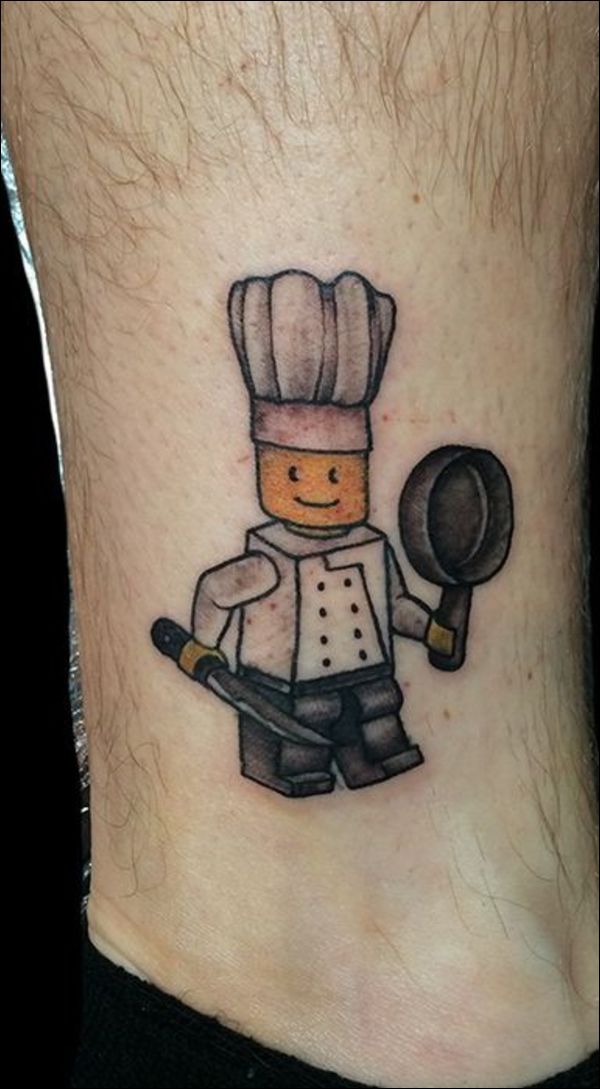 Chef knife Tattoo Forearm
