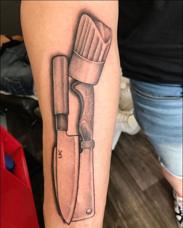 Chef knife Tattoo designs
