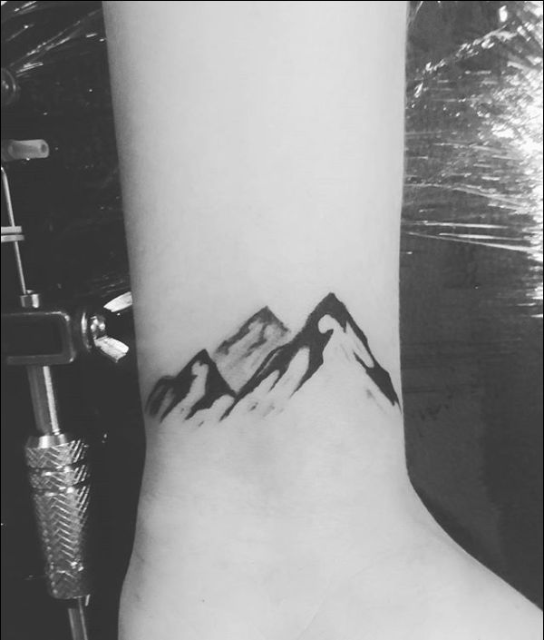 Everest mountain tattoo traditional
