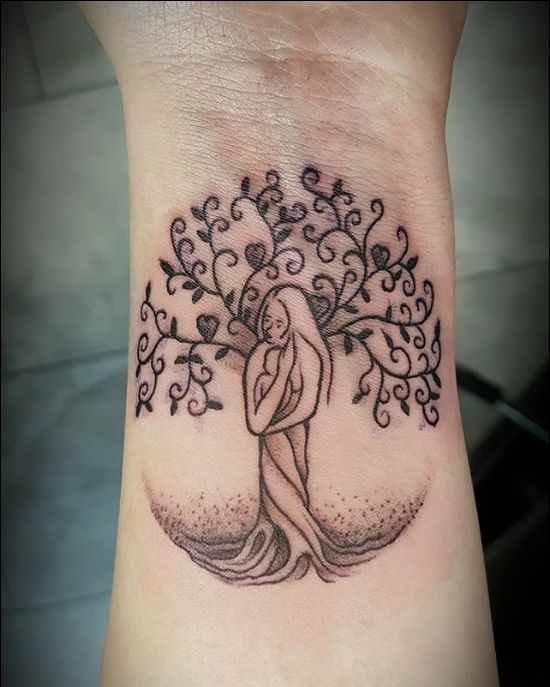 tree of life motherhood tattoos