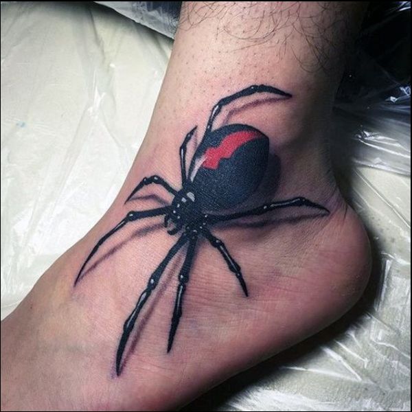 black widow spider tattoo