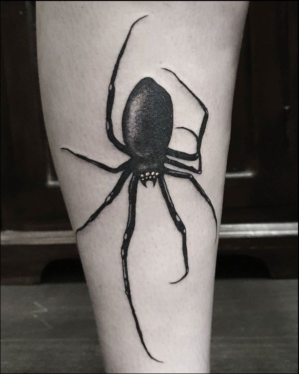 black widow tattoo ink