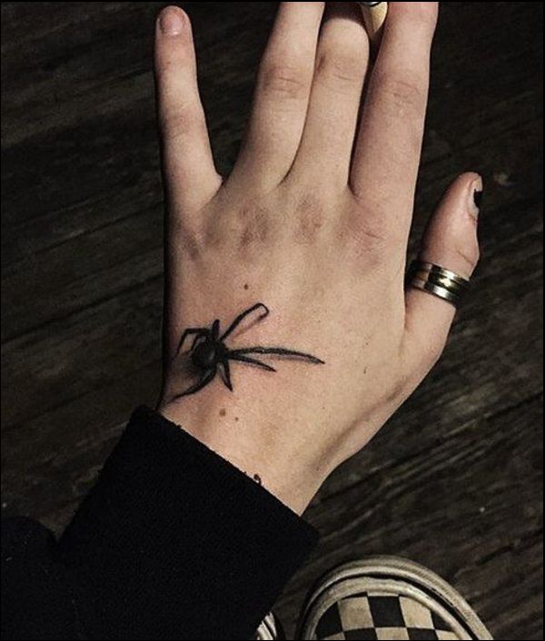 black widow spider tattoo