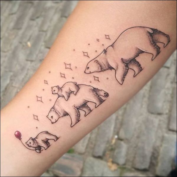 family bear tattoo designs