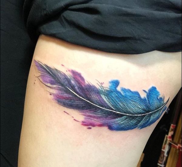 50+ Very Attractive Feather tattoos Designs & Ideas For Tattoo Lovers