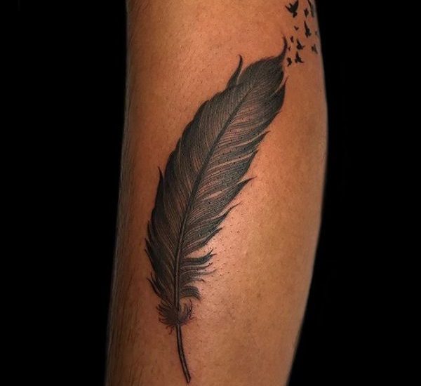 feather bird tattoo ideas