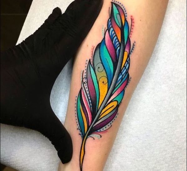 50+ Very Attractive Feather tattoos Designs & Ideas For Tattoo Lovers