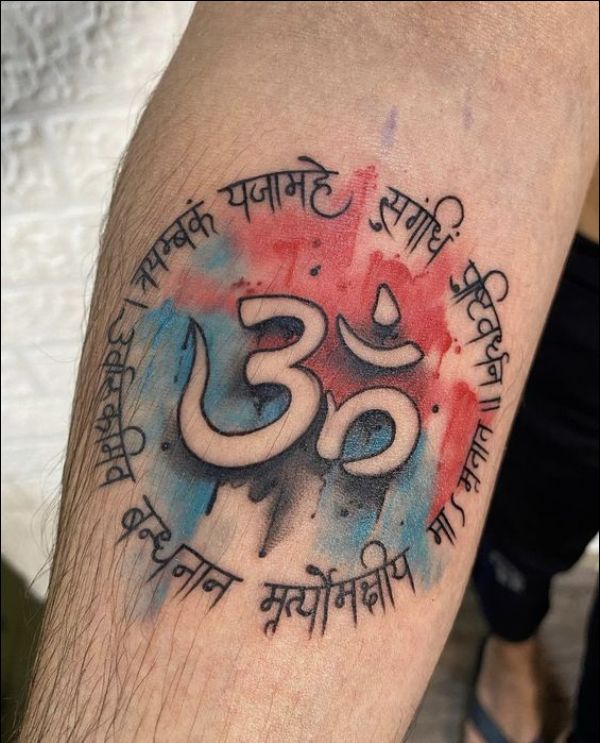 Om Namah Shivaya Tattoo Waterproof Hindu Gods Shiv Boys and Girls Temporary  Body Tattoo  Amazonin Beauty