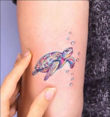 Amazing Sea Turtle Tattoo Designs Ideas for Men and Women