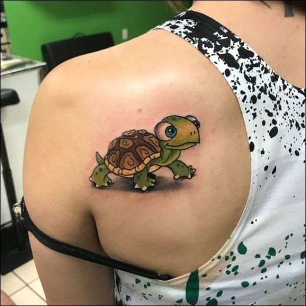 cute small turtle tattoo designs ideas for boys and girls