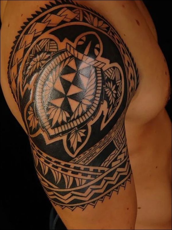 Maori sea turtle tattoo designs on shoulder ideas for men and women