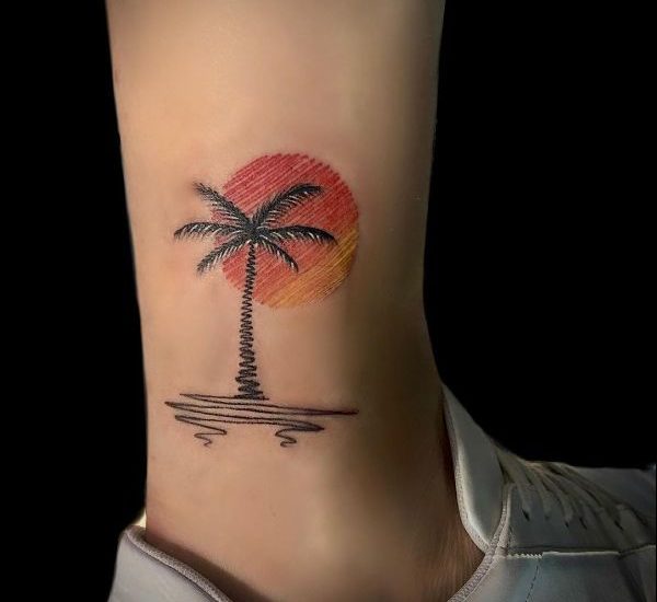 125 Unique Palm Tree Tattoos Youll Need to See  Tattoo Me Now