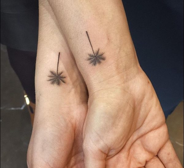 small palm tree tattoos
