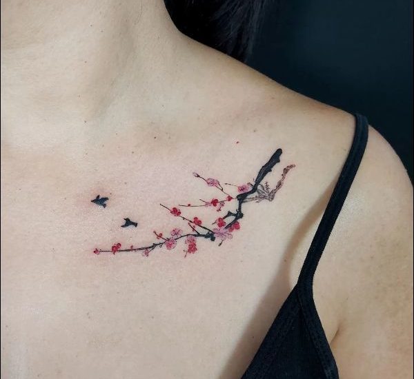 Best Cherry Blossom Tattoo and Their Meaning - TattoosInsta