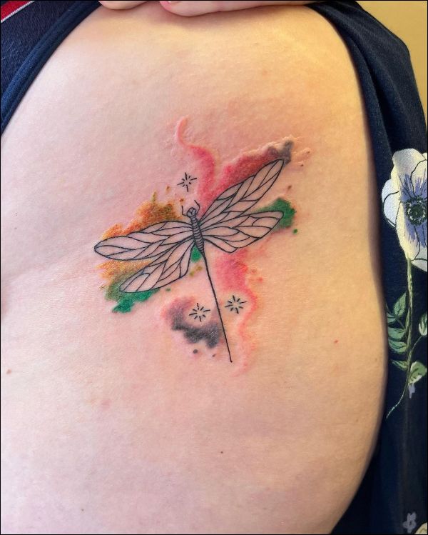 watercolor dragonfly tattoo designs
