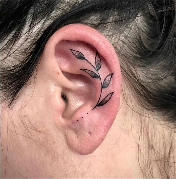 35 Minimalists Behind The Ear Tattoo Ideas You Need To Bookmark  Psycho  Tats