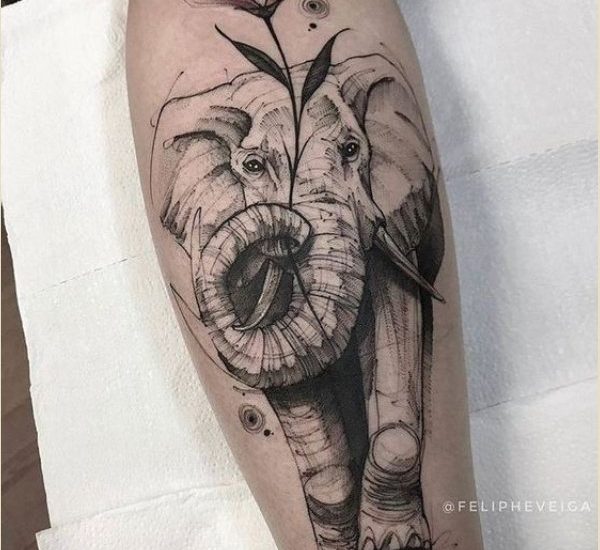 50+ Mind Blowing Elephant Tattoo Designs With Meanings _ Tattoosinsta