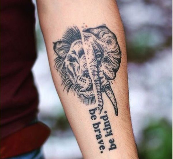 Fiercely Strong Half Lion Half Flower Tattoo Ideas  Tattoo Glee