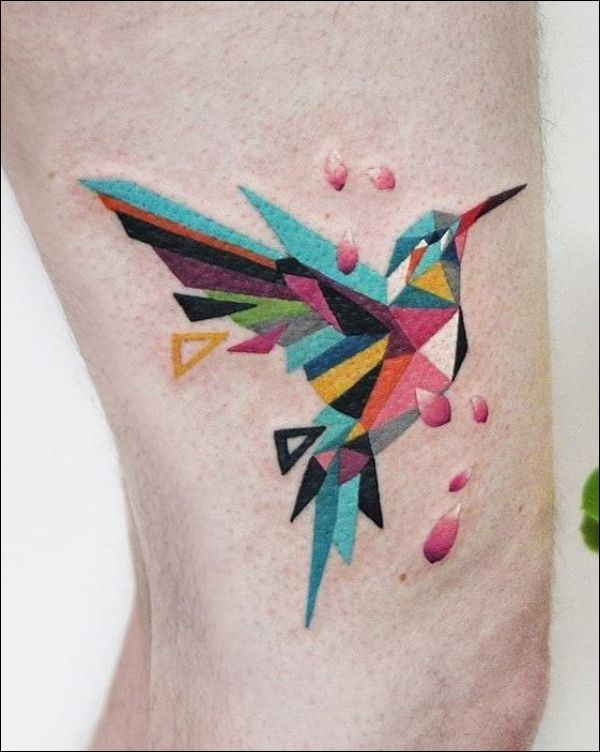 watercolor hummingbird tattoo designs for men and women