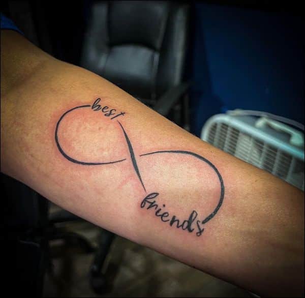 best friend infinity tattoo designs