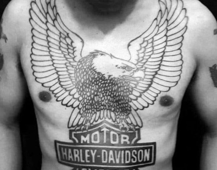 harley davidson eagle tattoo