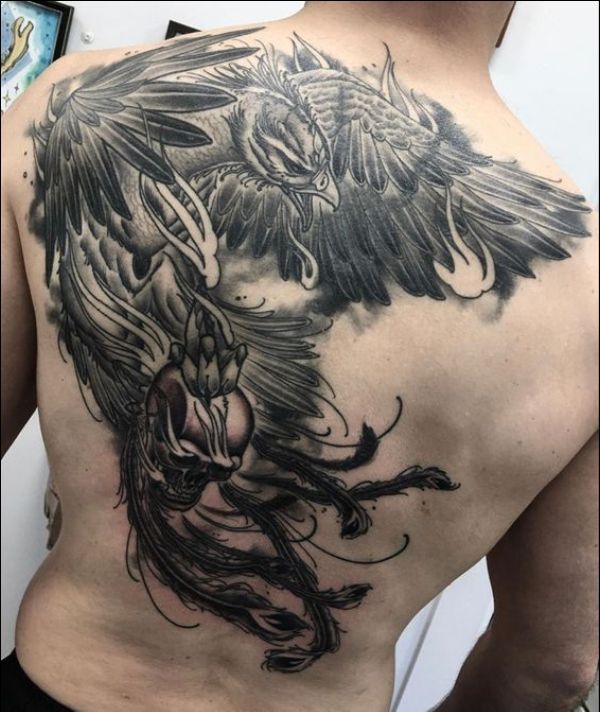 black phoenix tattoo