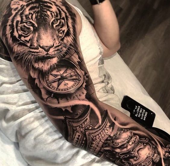Recently finished half sleeve tiger, super stoked and want to continue the  sleeve. : r/irezumi