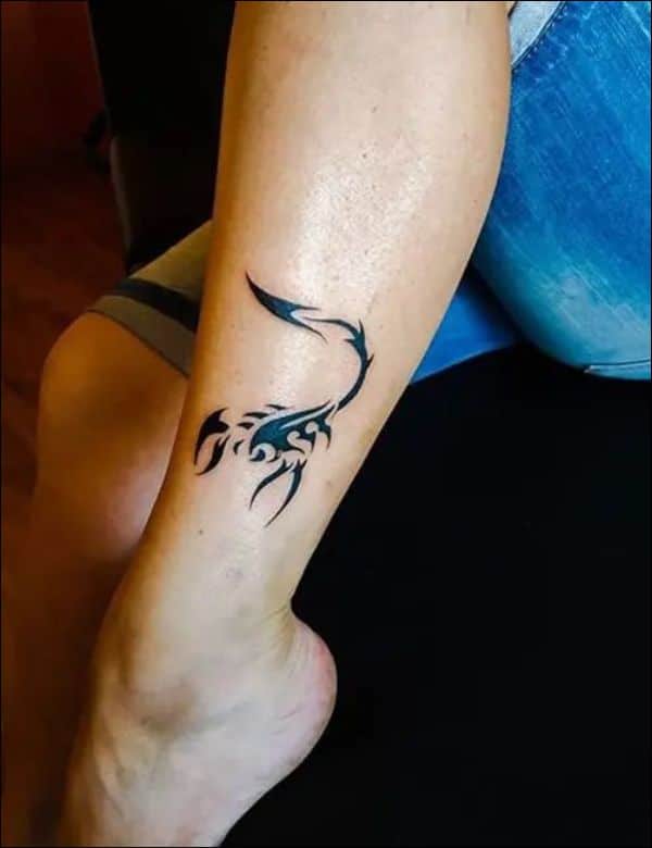 tribal scorpion tattoos on forearm ideas for men and women