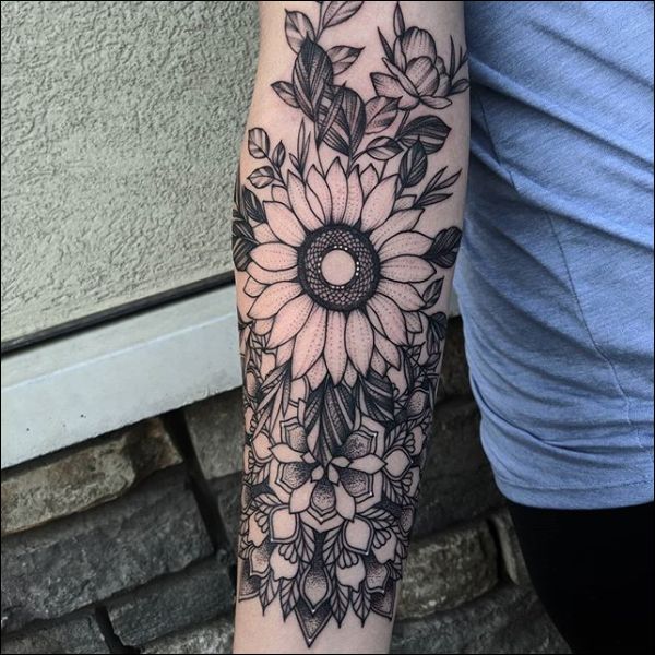 Best Sunflower Tattoo Ideas for men and women - TattoosInsta