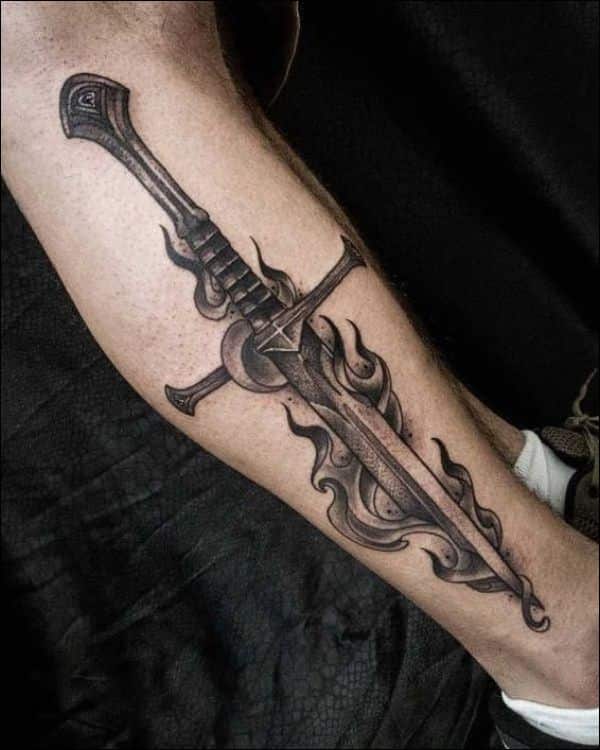 Tattoo uploaded by Spencer Morris  Roman gladiator sword  Tattoodo