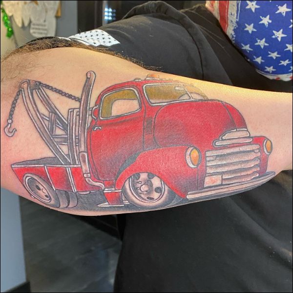 60 Truck Tattoos For Men  Vintage and Big Rig Ink Design Ideas