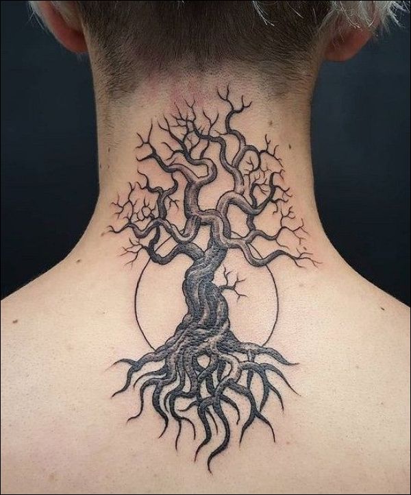 neck tree of life tattoo designs