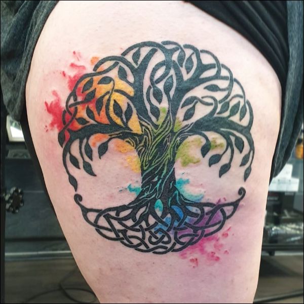 celtic knot tree of life tattoos