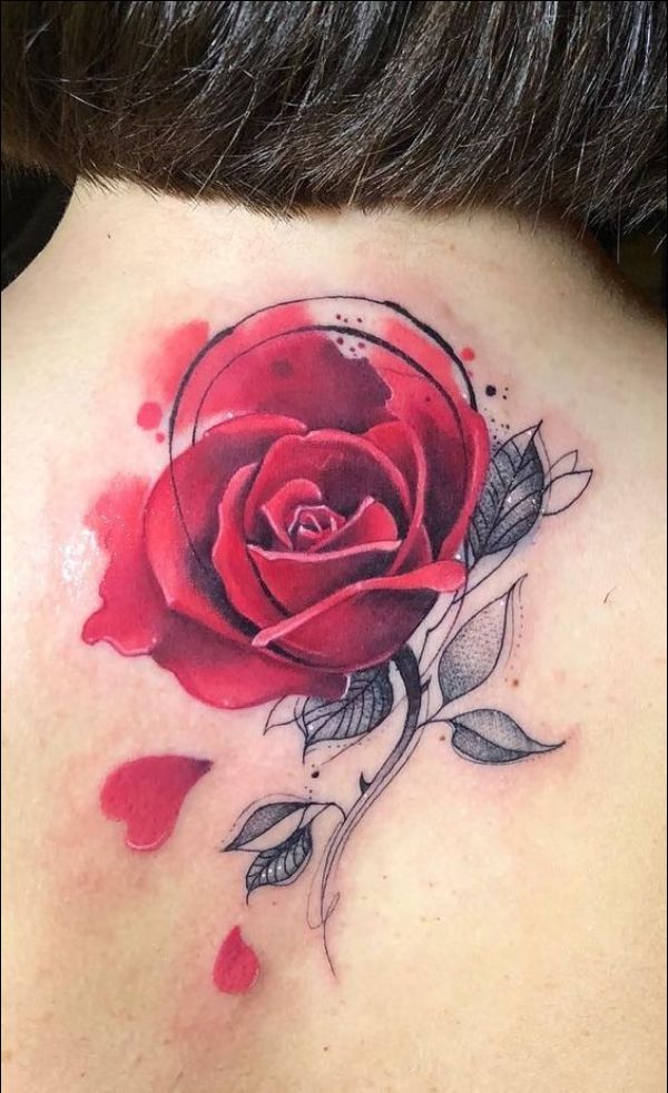 rose flower tattoo design