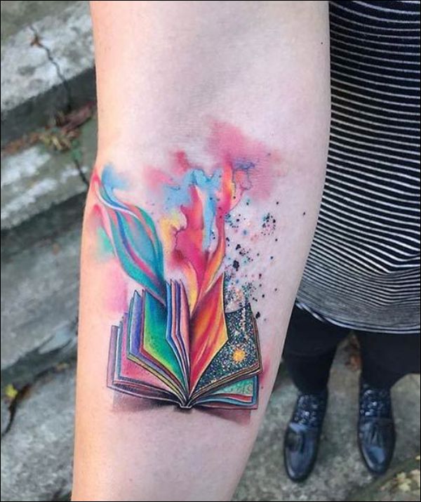 watercolor tattoo ideas on arms