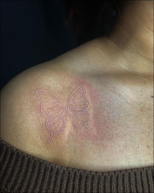 25 Amazing Unique Butterfly Tattoos  Beautyholo  Butterfly tattoos for  women Unique butterfly tattoos White butterfly tattoo